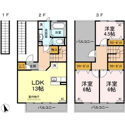 リバーパーク新天町の物件間取画像